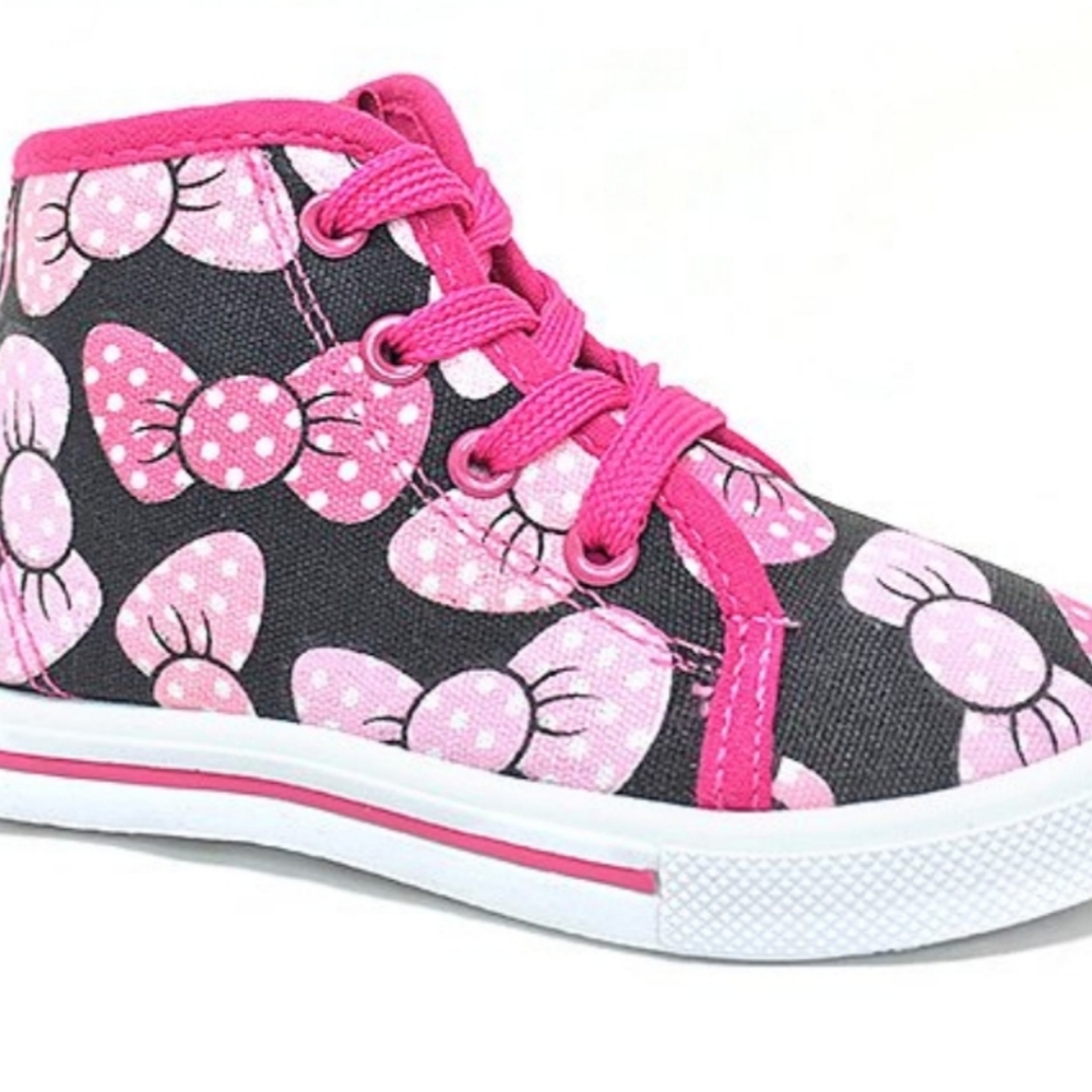 Rockland Luggage Fuchsia Bow Hi-Top Sneakers 5